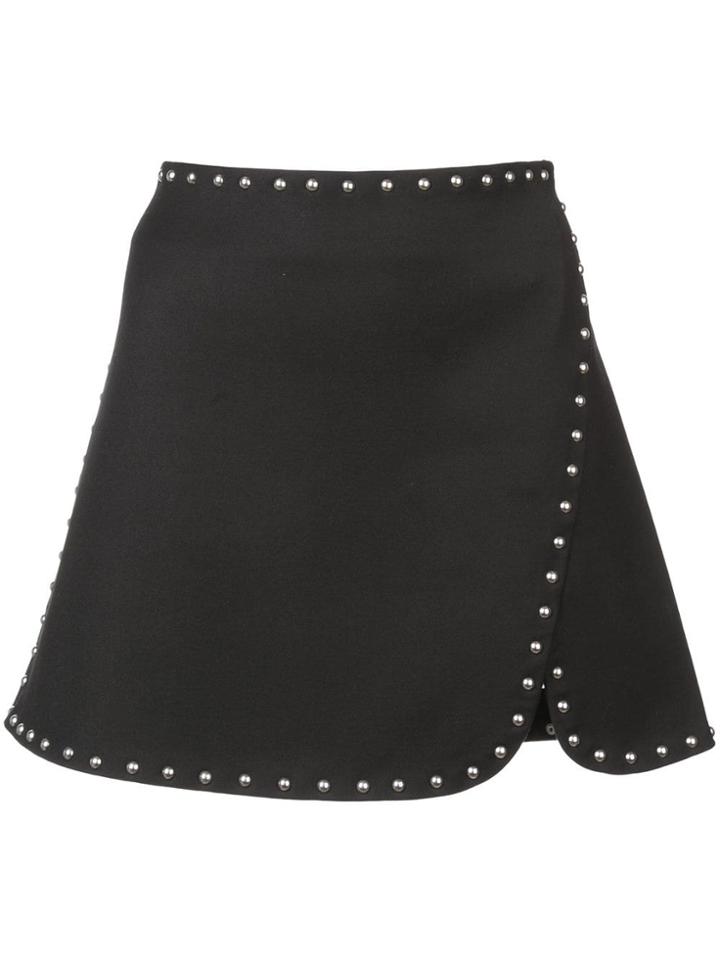 Helmut Lang Stud Detail Mini Skirt - Black