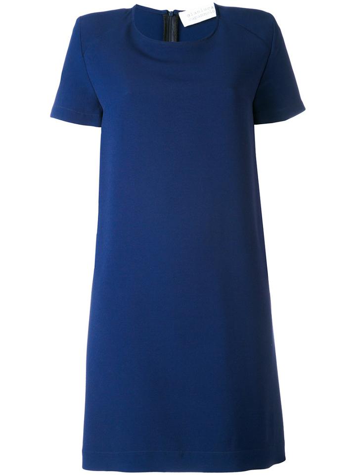 Gianluca Capannolo - Shift Dress - Women - Nylon/acetate/viscose - 48, Blue, Nylon/acetate/viscose
