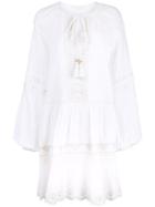 Jonathan Simkhai Thread Embroidered Peasant Dress - White