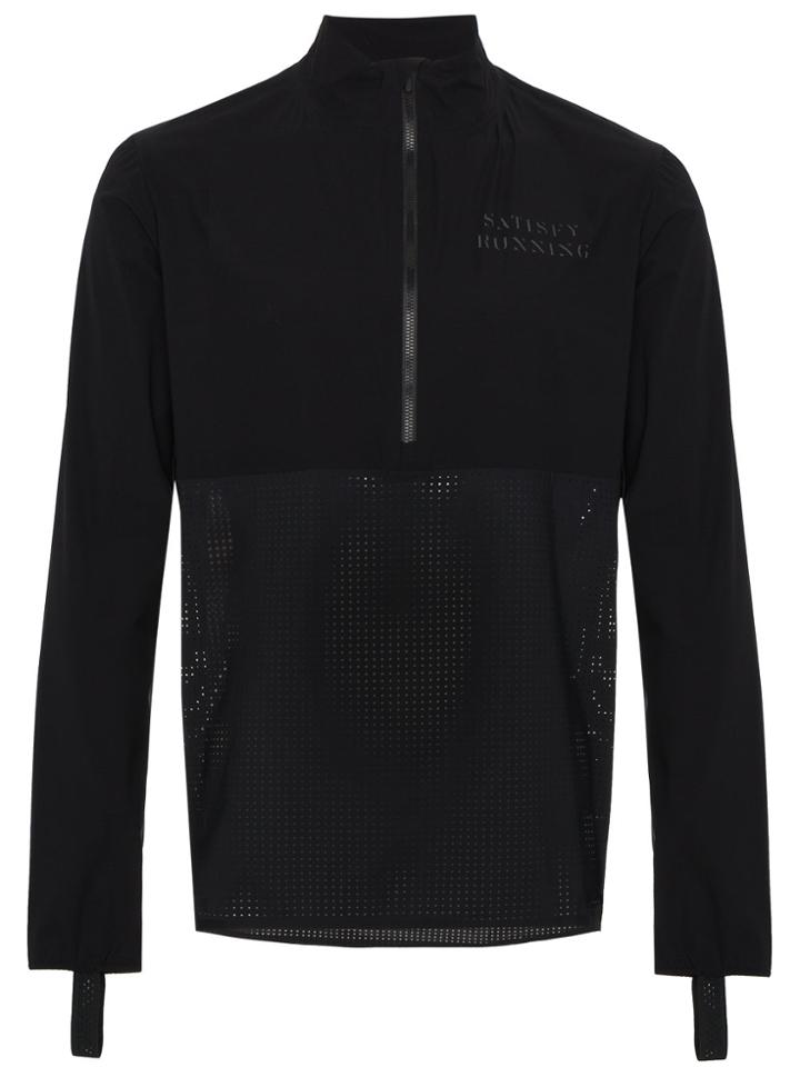 Satisfy Black Zip Up Running Top