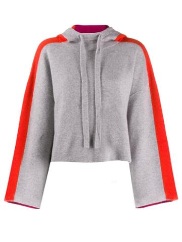 Zoe Jordan Cropped Hoodie - Grey