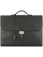 Hermès Vintage Sac A Depeche 38 Business Hand Bag - Black