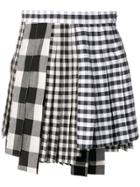 Thom Browne Altered Pleat Miniskirt - Blue