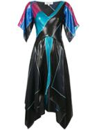 Diane Von Furstenberg Asymmetric V-neck Dress - Black