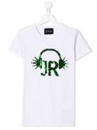 John Richmond Junior Teen Logo Embroidered T-shirt - White