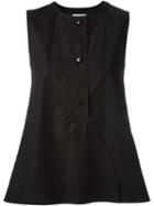 Lemaire Buttoned Blouse, Women's, Size: 36, Black, Cotton