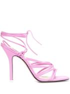 Attico Strappy Stiletto Heels - Pink