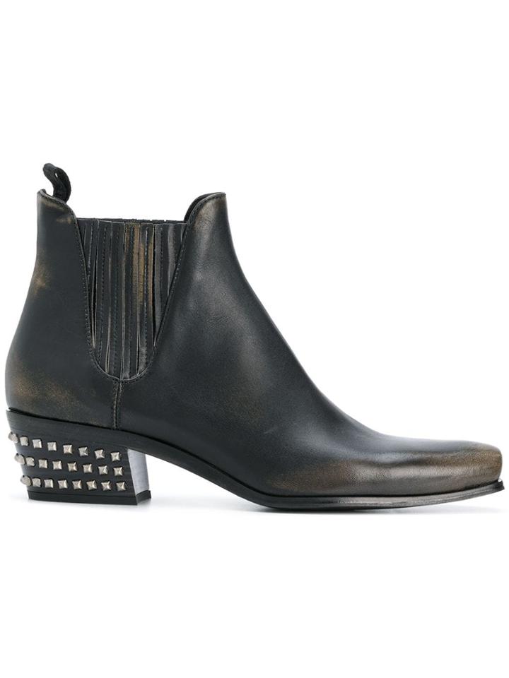 Miu Miu Micro Stud Boots - Black