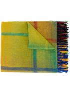 Paul Smith Check Print Scarf - Green