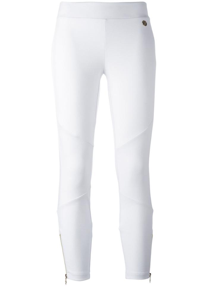 Versace Jeans Leg Zips Leggings - White