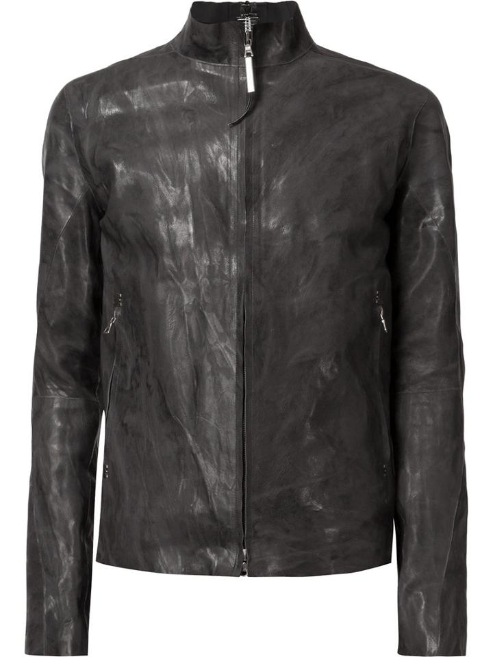 Isaac Sellam Experience - High Neck Zipped Jacket - Men - Lamb Skin - Xl, Black, Lamb Skin