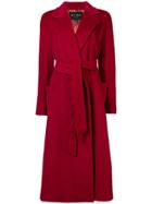 Etro Opal Belted Coat - Red