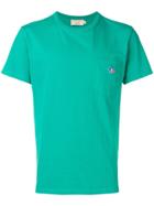 Maison Kitsuné Embroidered Logo T-shirt - Green