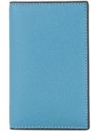 Valextra Foldover Card Holder - Blue