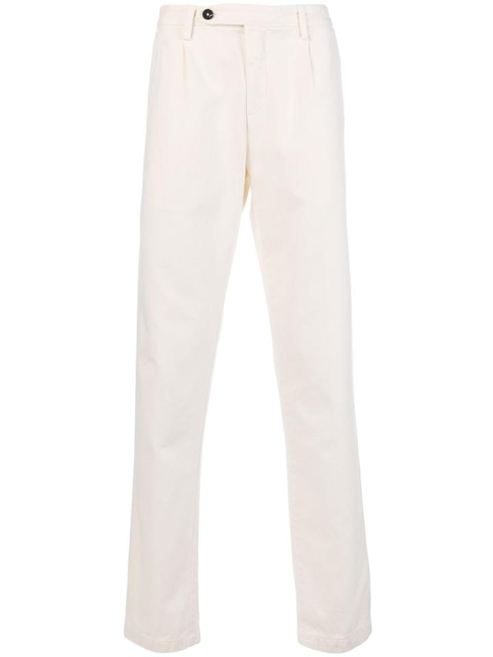 Massimo Alba Straight-leg Trousers - White