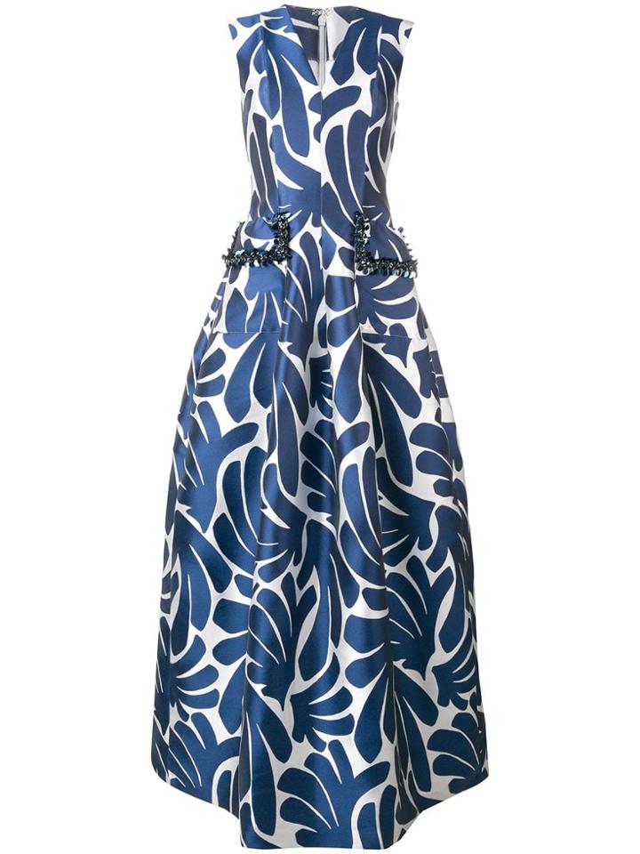 Talbot Runhof Momo Dress - Blue