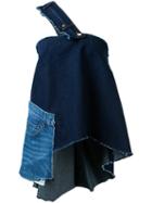 Natasha Zinko - Single Shoulder Denim Blouse - Women - Cotton - 42, Blue, Cotton