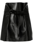 Saint Laurent Lamb Leather Skirt - Black