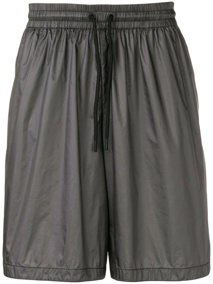 Marcelo Burlon County Of Milan Metallic Track Shorts - Grey