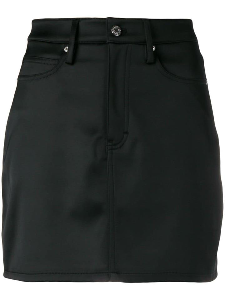 Calvin Klein Jeans Satin Mini Skirt - Black