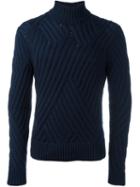 Neil Barrett Diagonal Ribbed Jumper