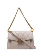 Givenchy Nude Gv3 Quilted Leather Shoulder Bag - Neutrals