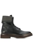 Brunello Cucinelli Fold-over Boots - Black