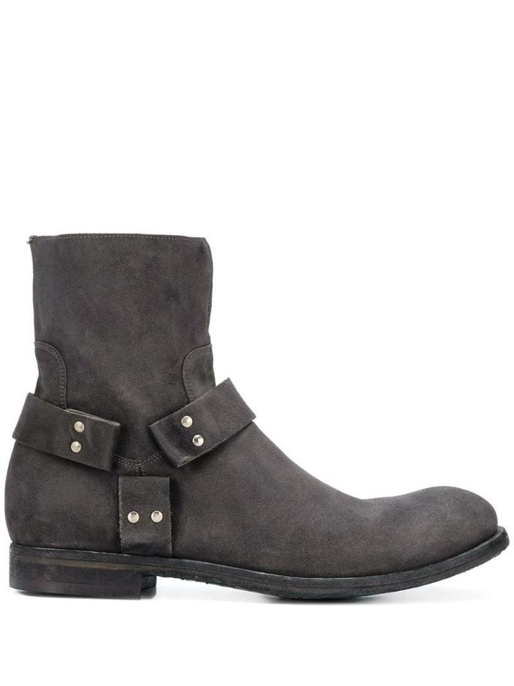 Officine Creative Biker Ankle Boots - Grey