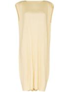 Pleats Please Issey Miyake Sleeveless Pleated Dress - Yellow