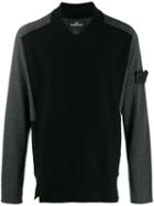 Stone Island Shadow Project Two-tone Knit Jumper - Grey