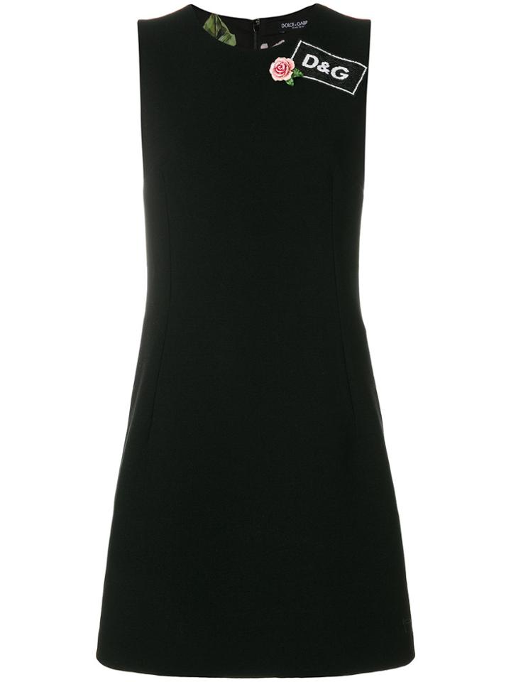 Dolce & Gabbana Logo Detail Dress - Black