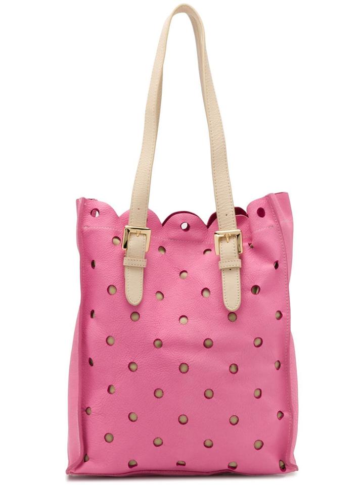 Moschino Cheap & Chic Perforated Tote Bag - Pink
