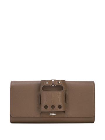Perrin Paris Le Cabriolet Clutch Bag - Brown