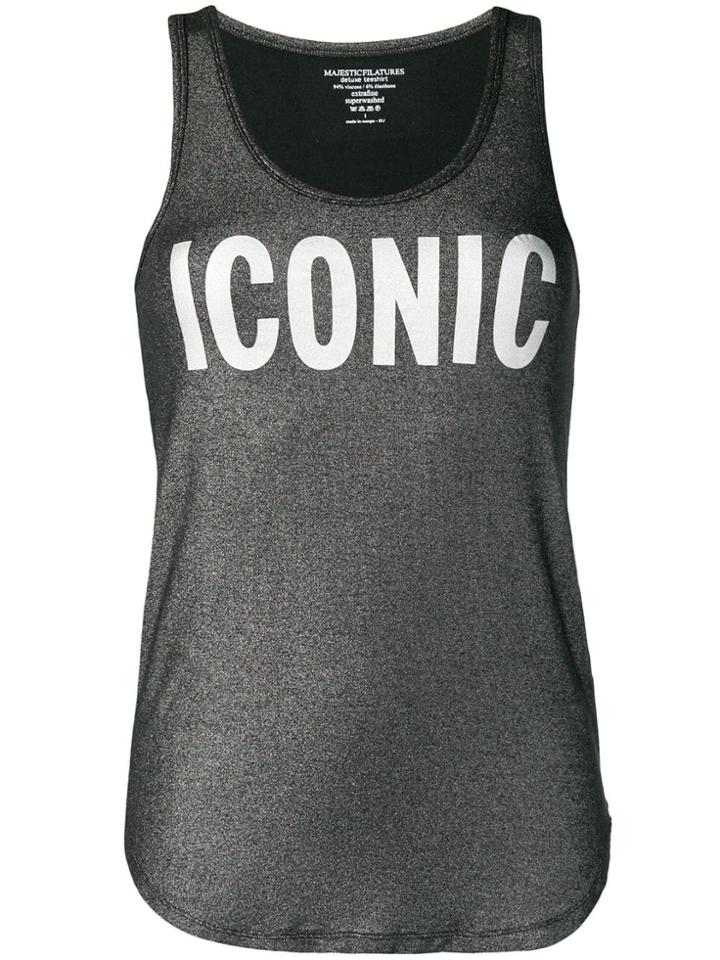 Majestic Filatures Iconic Print Vest - Black
