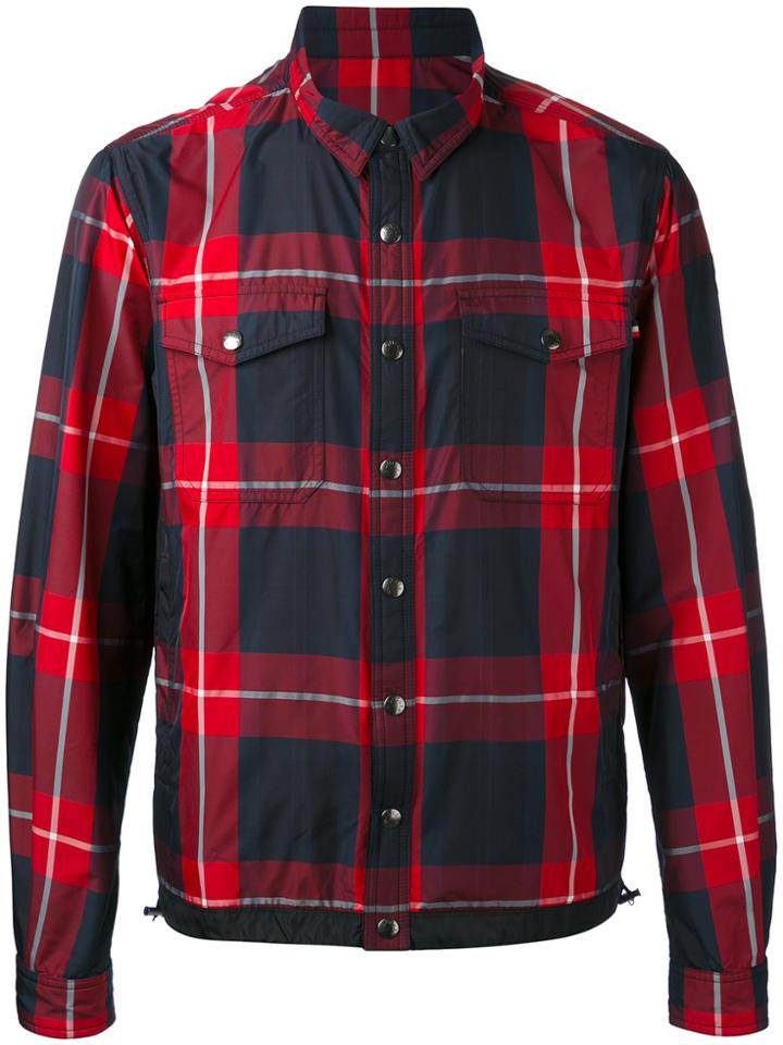 Moncler Checked Jacket - Blue