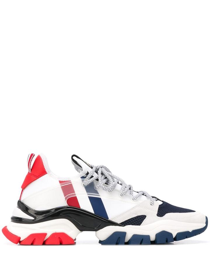 Moncler Trevor Scarpa Panelled Sneakers - White