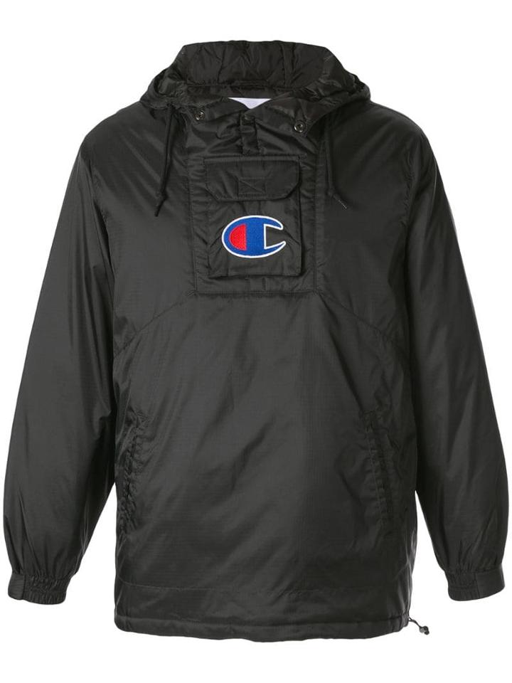 Supreme X Champion Pullover Parka - Black