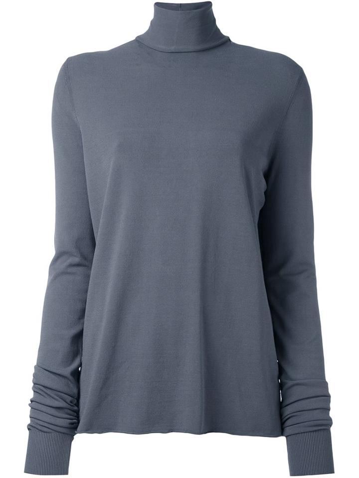 Boboutic High Neck Jumper, Women's, Size: Small, Grey, Viscose/polyester
