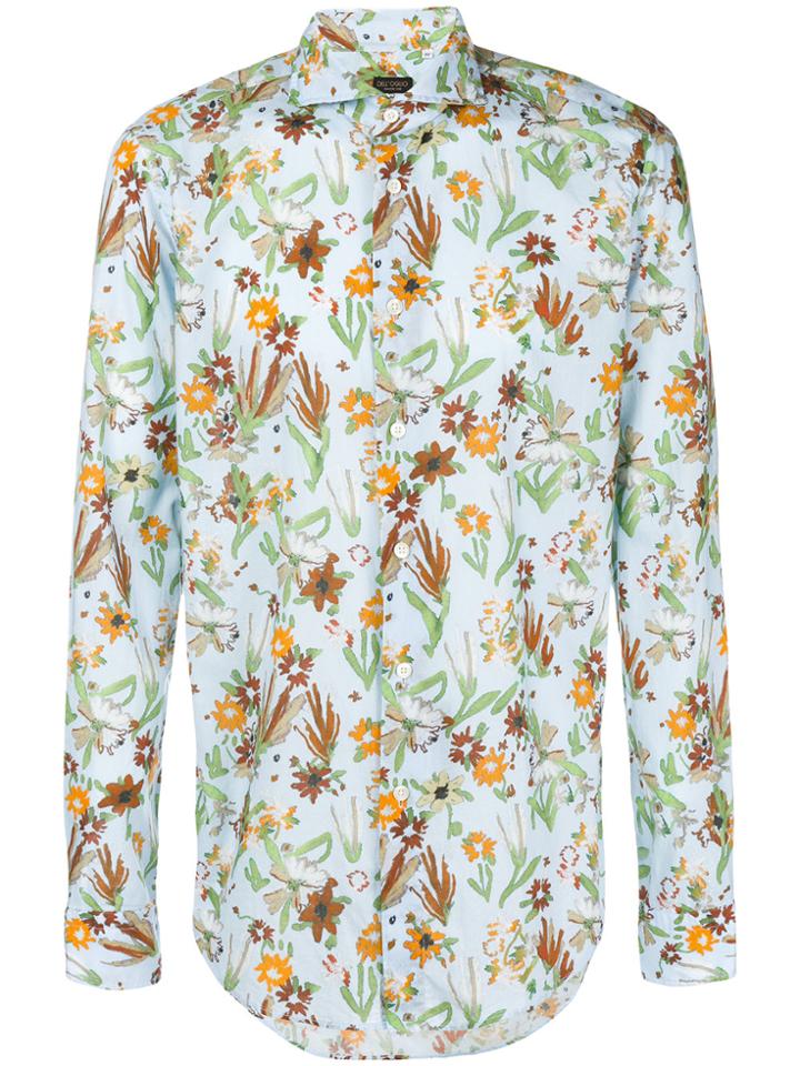 Dell'oglio Floral Print Shirt - Blue