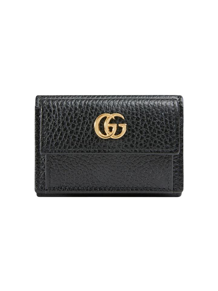 Gucci Gg Mermont Leather Wallet - Black