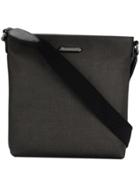 Ermenegildo Zegna Herringbone Messenger Bag - Black