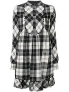 Moschino Vintage 1990's Tartan Shirt Dress - Black