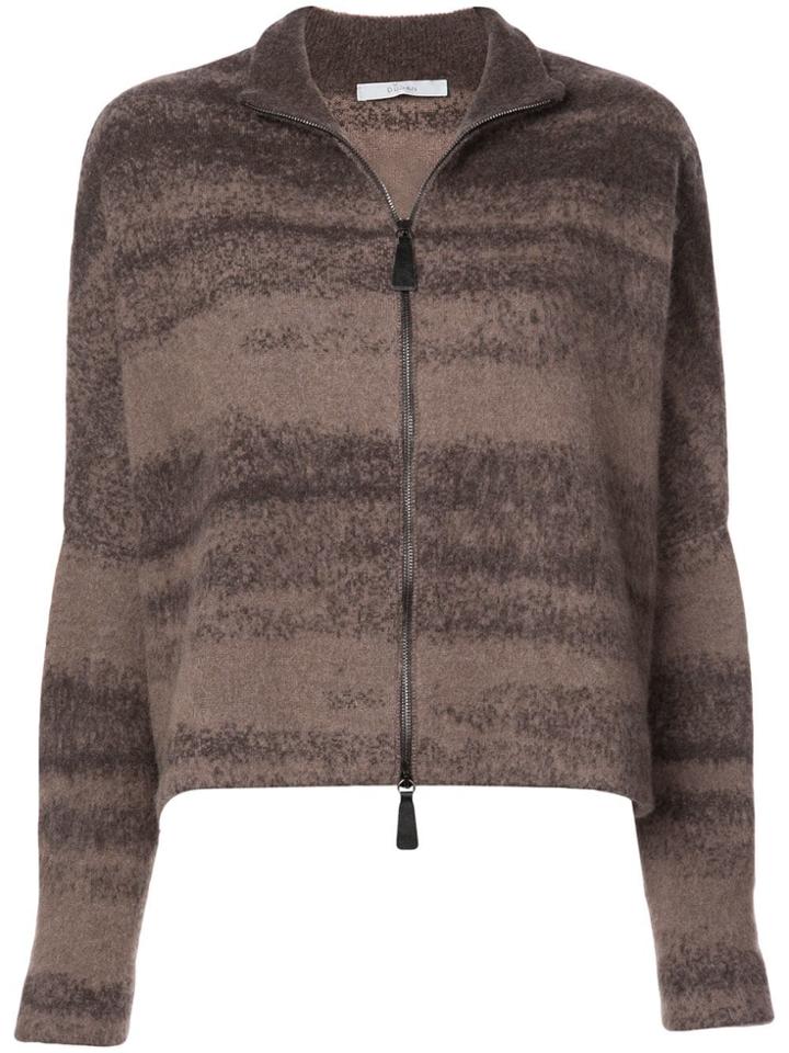 Dusan Zip-up Sweater - Brown