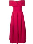 Preen By Thornton Bregazzi Off Shoulder Flared Dress - Pink