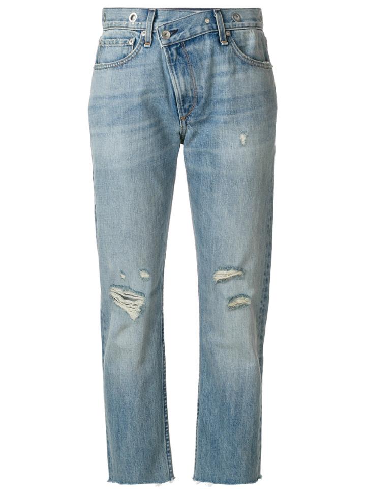 Rag & Bone /jean Wicked Cropped Jeans - Blue
