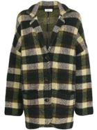 Closed Oversized Checked Jacket - Black
