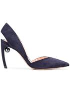 Nicholas Kirkwood 90mm Mira Pearl Sling Pumps - Blue