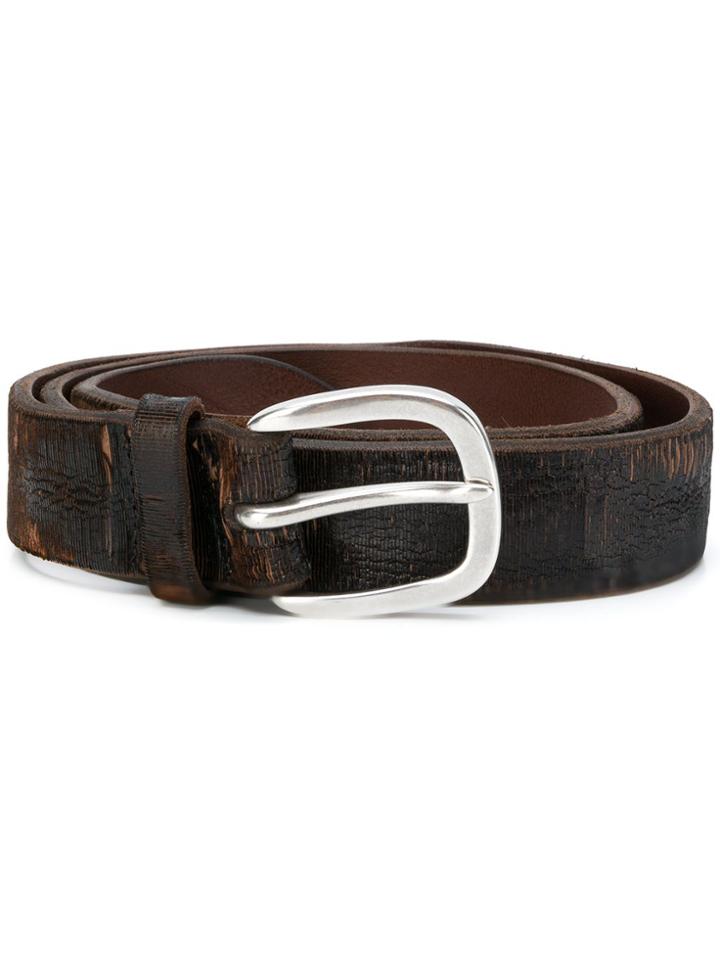 Orciani Distressed Finish Belt - Brown