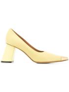 Marni Slanted Heel Pumps - Yellow