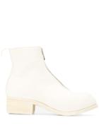 Guidi Zip-up Ankle Boots - White